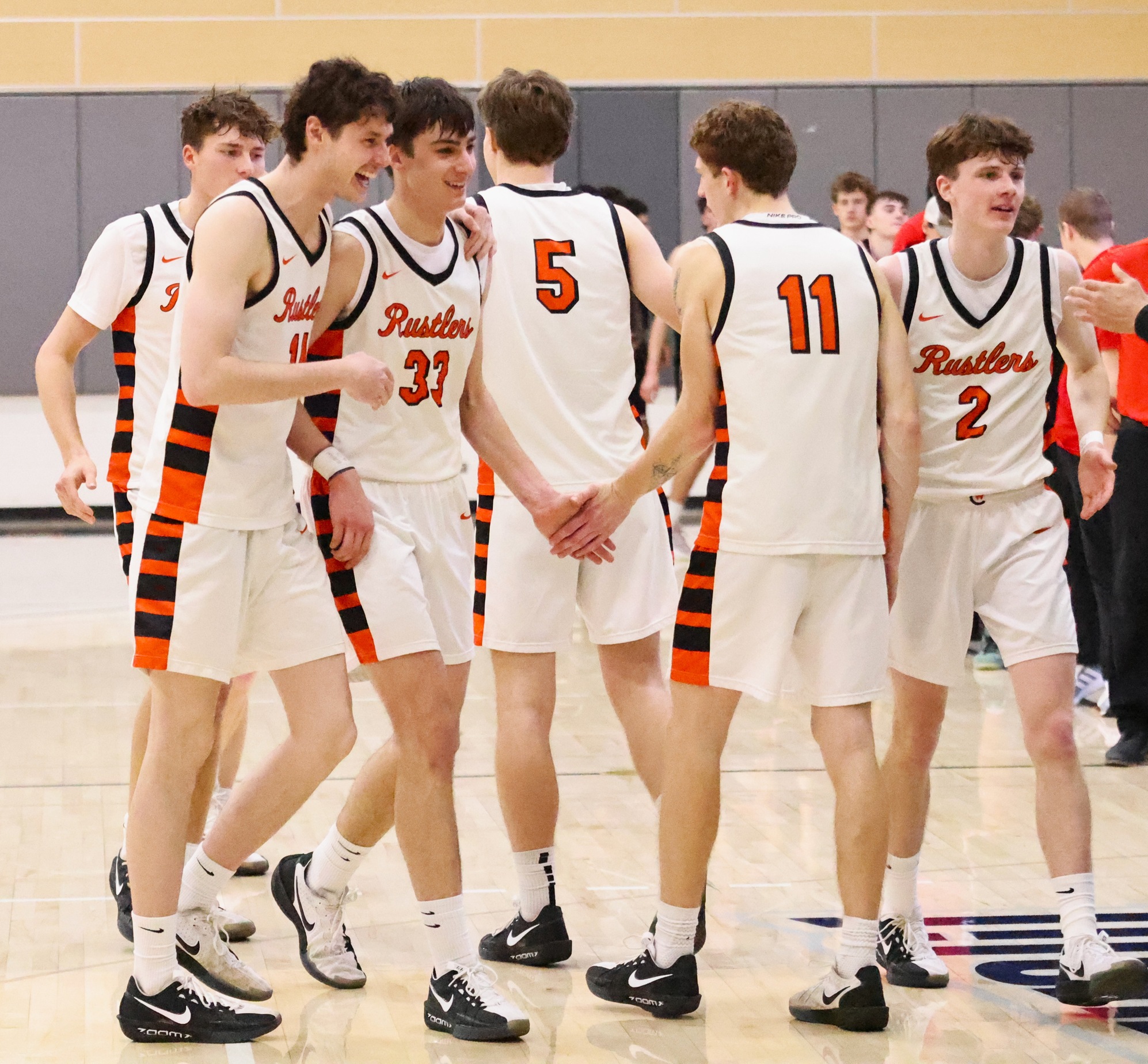 Competitive Road Playoff Loss Ends the Season of Rustler Men's Basketball Team
